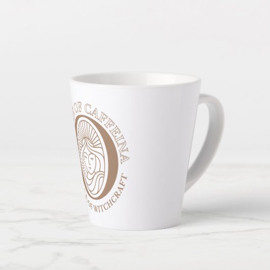 Tasse Latte Coven de Caffeina - Conception de déesse (Angle droit)