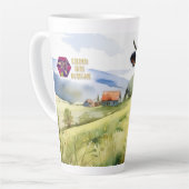 Tasse Latte Cow (w/ matching lined journal) (Angle gauche)