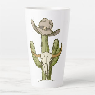 Tasse Latte Cowboy En Westen Cactus Idées Cadeaux Yeehaw