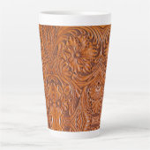 Tasse Latte Cowboy Rustique pays occidental à outils en cuir i (Devant)