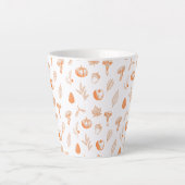 Tasse Latte Cozy Autumn Pattern (Devant)