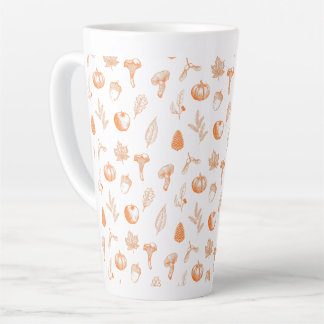 Tasse Latte Cozy Autumn Pattern