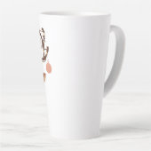 Tasse Latte Cozy Christmas Deer with Ornaments and Lights (Angle droit)