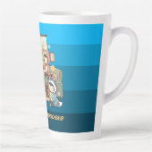 Tasse Latte Cozy Pet Friends Chibi Anime Art (Droite)