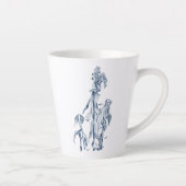 Tasse Latte Cozy Winter Botanical Art (Droite)
