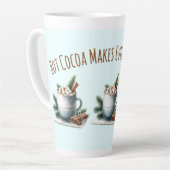 Tasse Latte Cozy Winter Cocoa Marshmallow Scene (Angle gauche)