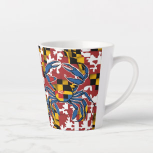 Tasse Latte Crabe bleu du Maryland