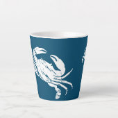 Tasse Latte Crabe marin personnalisé (Devant)
