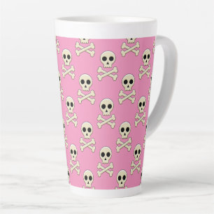 Tasse Latte Crâne avec os
