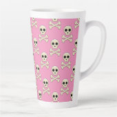 Tasse Latte Crâne avec os (Droite)