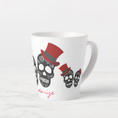 Tasse Latte Crânes noirs Duo Thunder_Cove (Angle droit)