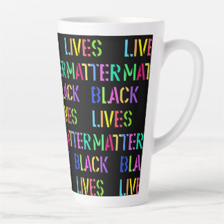 Tasse Latte Crayon noir de matière vitale 01 modifiable