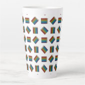 Tasse Latte Crayons de couleur arc-en-ciel (Devant)
