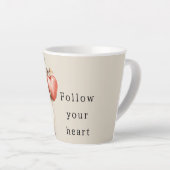 Tasse Latte Cream Hedgehog Apple Heart (Angle droit)
