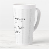 Tasse Latte Create Your Own (Angle droit)