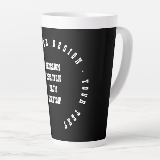 Tasse Latte Create Your Own (Angle droit)