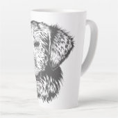 Tasse Latte Create Your Own Pet Dog Customized (Angle droit)