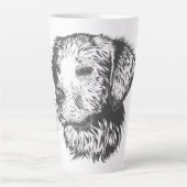 Tasse Latte Create Your Own Pet Dog Customized (Devant)