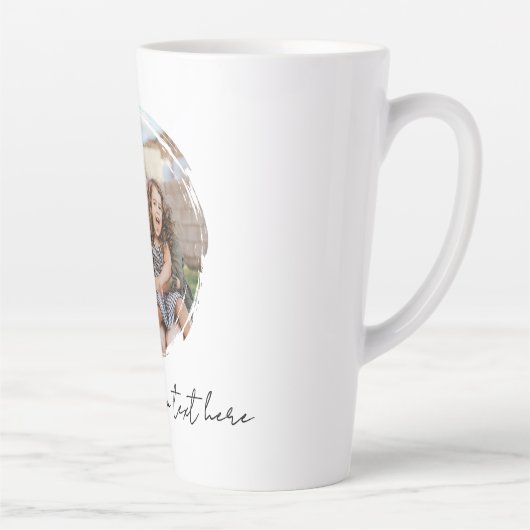 Tasse Latte Create Your Own Photo (Droite)