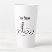 Tasse Latte Créatif, fantasque, minimaliste (Devant)