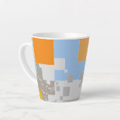 Tasse Latte Création de Motif Abstrait (Angle gauche)