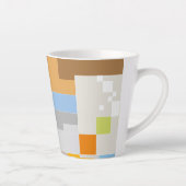 Tasse Latte Création de Motif Abstrait (Droite)