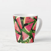 Tasse Latte Création de Motif de pastèque 5 (Angle droit)