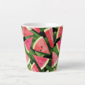 Tasse Latte Création de Motif de pastèque 5 (Devant)