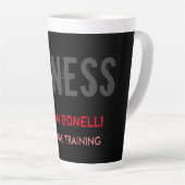 Tasse Latte Créative Retro Black Grey Dynamic Personal Trainer (Angle droit)