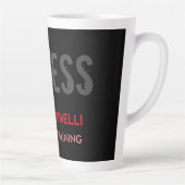 Tasse Latte Créative Retro Black Grey Dynamic Personal Trainer (Droite)