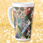 Tasse Latte Créer votre propre photo personnalisée 6 photo col<br><div class="desc">Créez votre propre personnalisation, personnalisées, belle élégante police de typographie de script faux or, Anniversaire / Noël / Nouvel An 6 photo collage avec arrière - plan faux or, céramique forte, micro-ondes et lave-vaisselle coffre, café latte photo mug. Pour customiser, il vous suffit de taper vos salutations ou nom ou...</div>