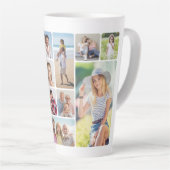 Tasse Latte Créez vos propres angles ronds 12 Photo Collage (Angle droit)
