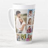 Tasse Latte Créez vos propres angles ronds 12 Photo Collage (Angle gauche)