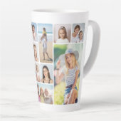 Tasse Latte Créez vos propres angles ronds 12 Photo Collage (Angle droit)