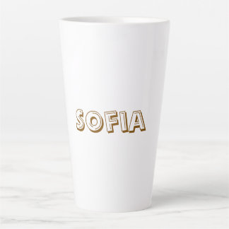 Tasse Latte Créez Votre Personnalisé 17 oz