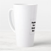 Tasse Latte Créez votre propre blanc (Angle gauche)