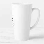 Tasse Latte Créez votre propre blanc (Droite)