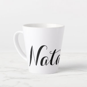 Tasse Latte Créez votre propre cadeau personnalisé de nom pers