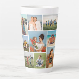 Tasse Latte Créez votre propre collage de 9 photos