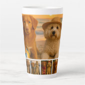 Tasse Latte Créez votre propre collage photo personnalisé de 7 (Devant)