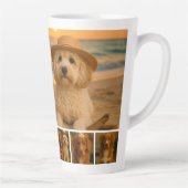 Tasse Latte Créez votre propre collage photo personnalisé de 7 (Droite)