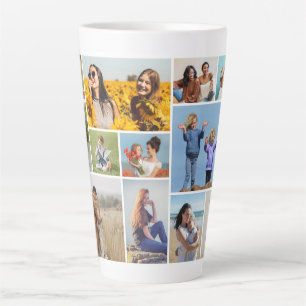 Tasse Latte Créez votre propre collage photo simple 12