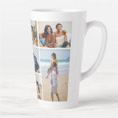 Tasse Latte Créez votre propre collection de 7 photos (Droite)
