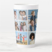 Tasse Latte Créez votre propre collection de 7 photos (Devant)