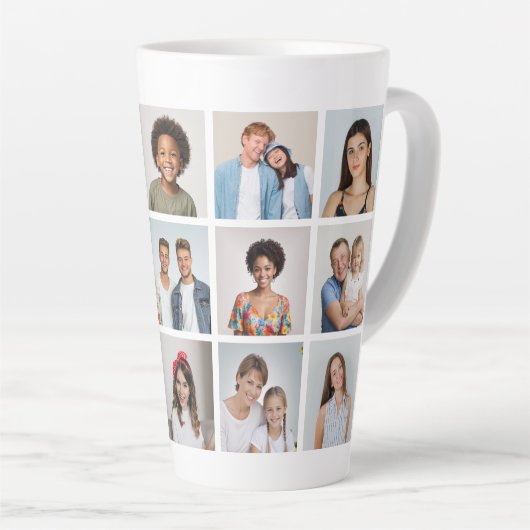 Tasse Latte Créez votre propre collection de photos 15 (Angle droit)