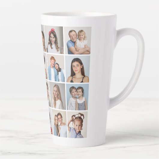 Tasse Latte Créez votre propre collection de photos 20 (Droite)