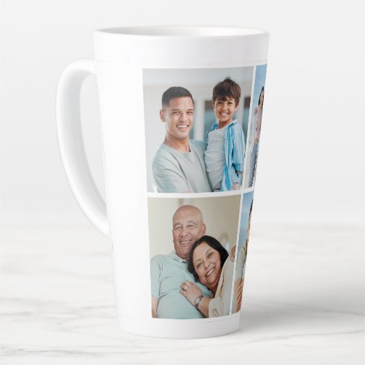 Tasse Latte Créez votre propre collection de photos 4 (Angle gauche)