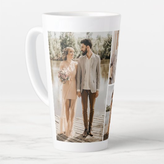 Tasse Latte Créez votre propre collection de photos 4 (Angle gauche)