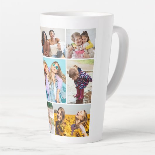 Tasse Latte Créez votre propre collection de photos 8 (Angle droit)