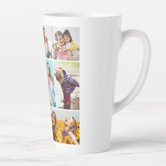 Tasse Latte Créez votre propre collection de photos 8 (Droite)